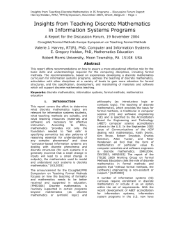 isecondmwkshp1 - Robert Morris University