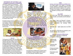 COMPUTER SCIENCE The Department of