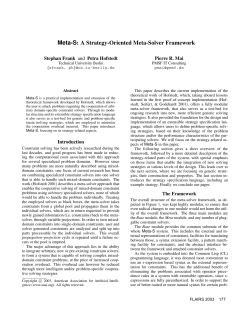 A Strategy-Oriented Meta-Solver Framework