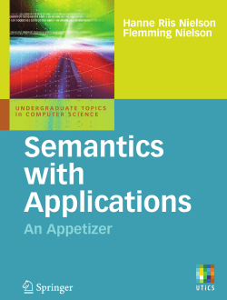 Semantics with Applications