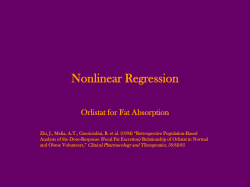 Nonlinear Regression