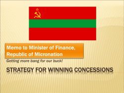 Strategy for Winning Concessions