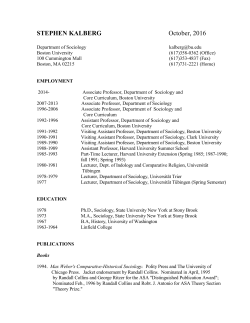 STEPHEN KALBERG February, 2013