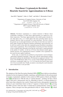 Non-linear Cryptanalysis Revisited: Heuristic Search for