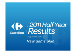 New game plan - Carrefour Group