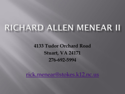Richard Allen Menear II - RickMenearEDEL624portfolio