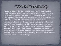 CONTRACT COSTING