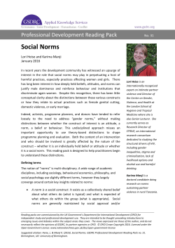 Social Norms