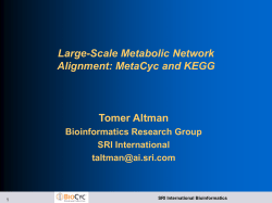 BioCyc - Bioinformatics Research Group at SRI International