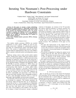 Iterating Von Neumann`s Post-Processing under