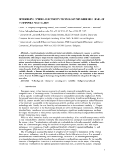 DETERMINING OPTIMAL ELECTRICITY TECHNOLOGY MIX