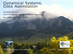 Dynamical Systems, Data Assimilation