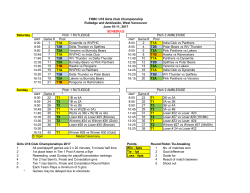 Saturday start Game # Pool start Game # Pool 8