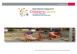 National Quality Standard for Early Childhood Education and Care