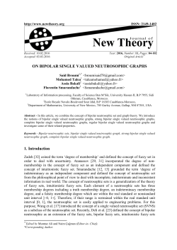 ON BIPOLAR SINGLE VALUED NEUTROSOPHIC