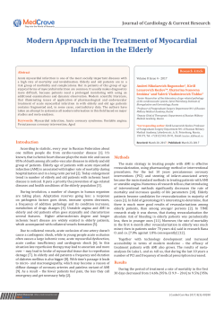 Modern Approach in the Treatment of Myocardial