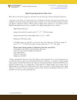 Digital Image Reproduction Order Form
