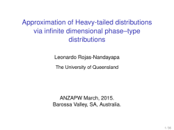 Approximation of Heavy-tailed distributions via infinite dimensional