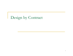 Design by Contract
