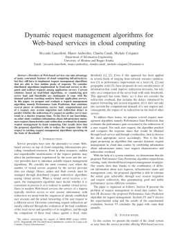 Dynamic request management algorithms for Web-based
