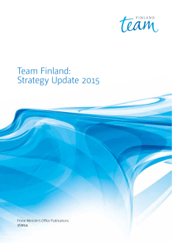 Team Finland: Strategy Update 2015