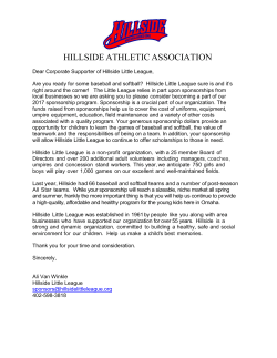 HILLSIDE ATHLETIC ASSOCIATION