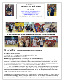 Gil Llewellyn - Game Time Basketball Camps