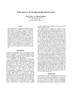 Multi-Agent A* for Parallel and Distributed Systems