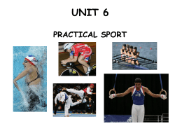 UNIT 6 PRACTICAL SPORT