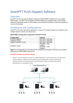 The bridging service is implemented by SmartPTT Radioserver and