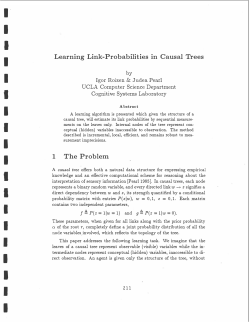Learning Link-Probabilities in Causal Trees