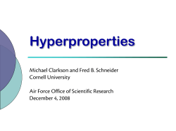 Hyperproperties - Cornell University
