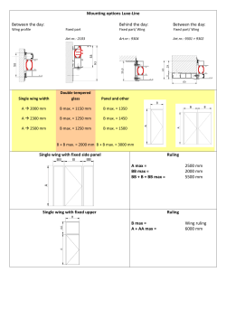 Mounting options Luxe-Line Between the day: Behind the day