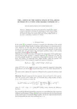 THE y GENUS OF THE MODULI SPACE OF PGL n