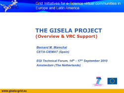 Presentation Title - GISELA Documents