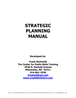 Strategic Planning Manual