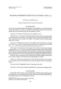 The Burau Representation is not faithful for n >= 6.