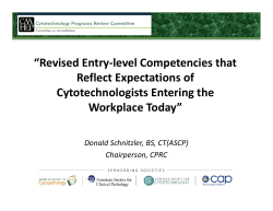 Revised Entry-level Competencies that Reflect