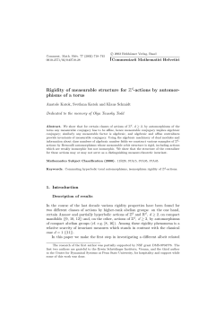 Rigidity of measurable structure for Zd-actions by automor