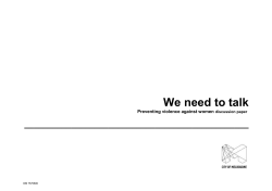 prevention of violence against women - Participate Melbourne