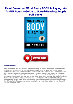 Read What Every BODY is Saying: An Ex