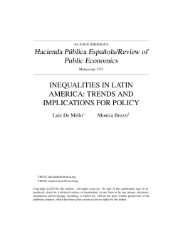 Public Economics Hacienda Publica Espanola/Review of