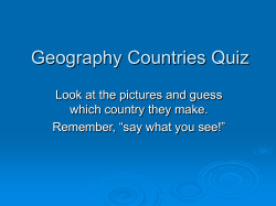 Geography Countries Quiz