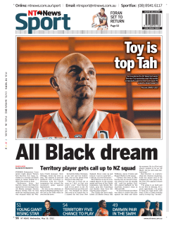 Territory player gets call up to NZ squad