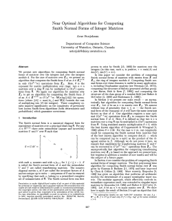Near Optimal Algorithms for Computing Smith Normal Forms of