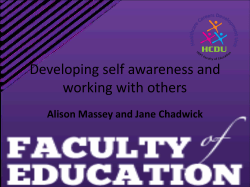 Jane Chadwick Alison Massey