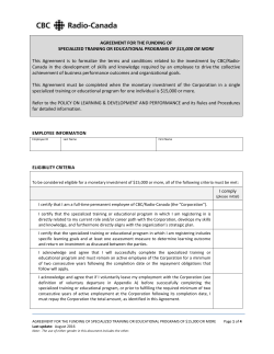 appendix a - CBC/Radio