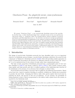 An adaptively-secure, semi-synchronous proof-of