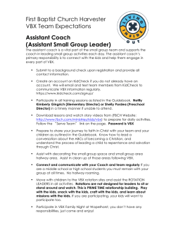 Assistant Coach - First Baptist Church Harvester