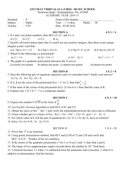 10th-maths-_ans_-5-8-16 - Anuvrat Vidhyalaya Senior Secondary